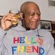 Bill Cosby enjoys an untampered-with drink during his surprise Philadelphia show last night. (Photo: Gilbert Carrasquillo/Getty Images)
